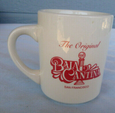 VINTAGE Origional Baja Cantina coffee mug cup San Francisco restaurant 3 3/4"