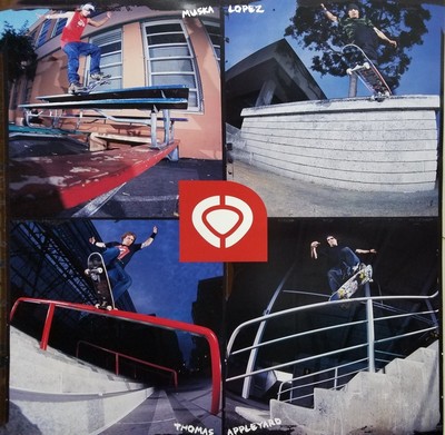 C1RCA vintage 2000 Chad Muska Jamie Thomas skateboard team 2 sided poster New