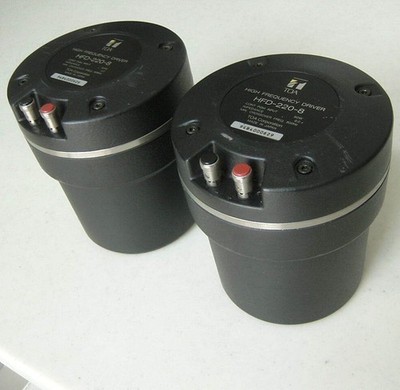 TOA HFD-220-8 2pcs 2-inch Compression Driver 8Ω JBL 4-Hole Throat Refurbished