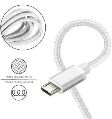 Heavy Duty Micro USB Fast Charger Data Cable Cord For Samsung Android HTC LG Lot