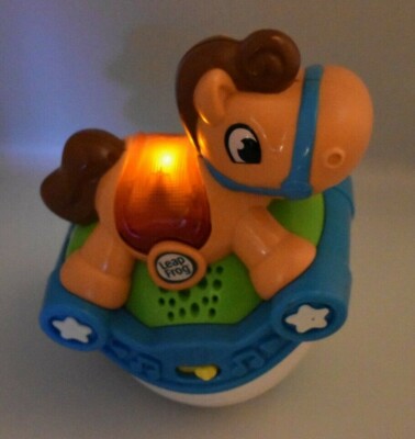 Leap Frog Roll and Go Rocking Horse Light Up Saddle Sounds Songs Music