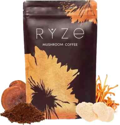 Ryze Mushroom Coffee Organic New 30 SERVINGS FREE SHIPPING SAME DAY
