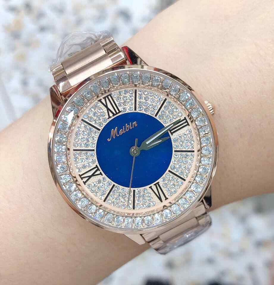 Orologio Da Polso Per Donna Meibin Quarzo Moda Fashion Brillantini 015 lac