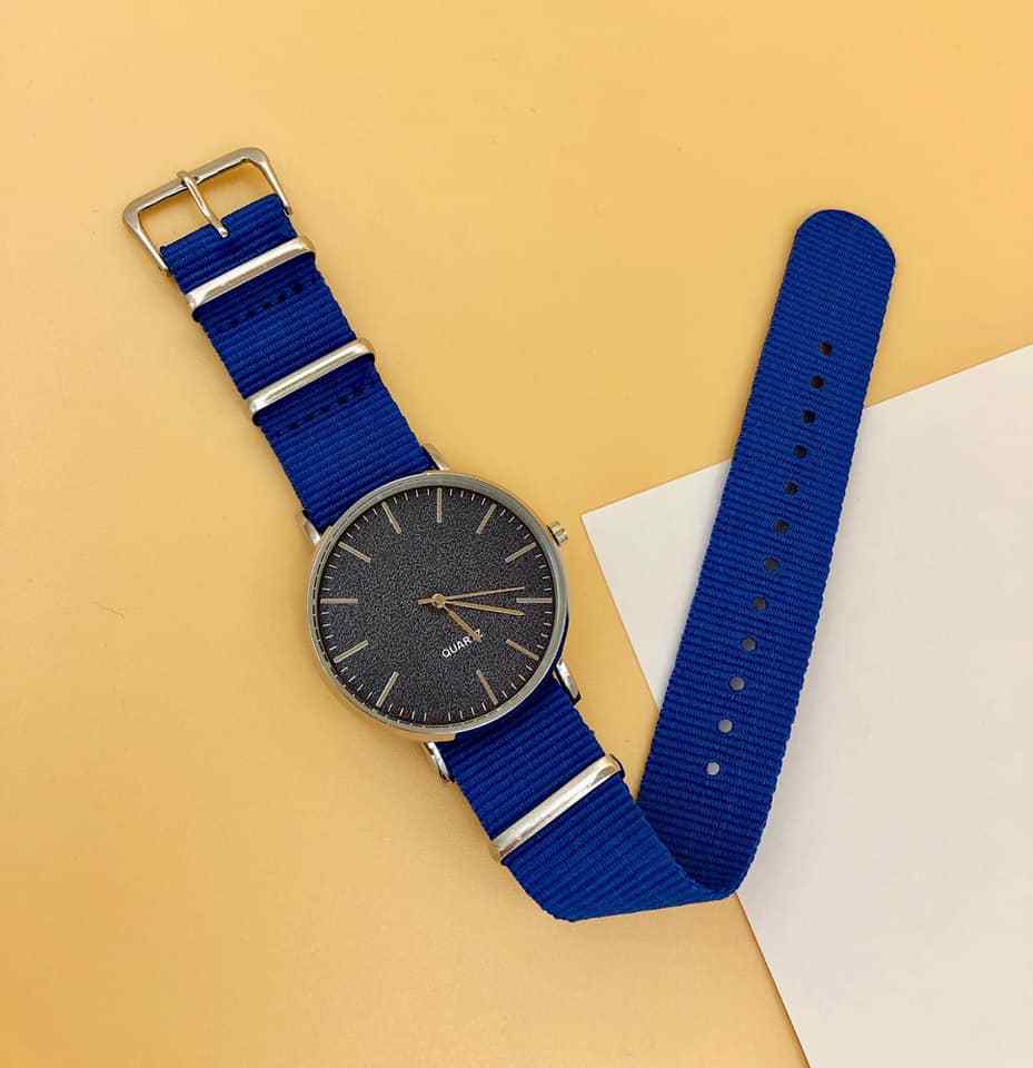 Orologio Da Polso Unisex Analogico Quarzo Fashion Casual Glitter Blu lac