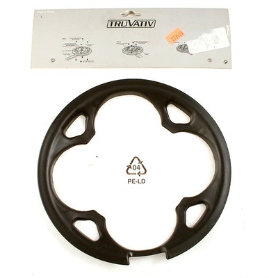 34t Max 104mm BCD Black aluminum ROCK RING chain Bike Bash Guard 50g