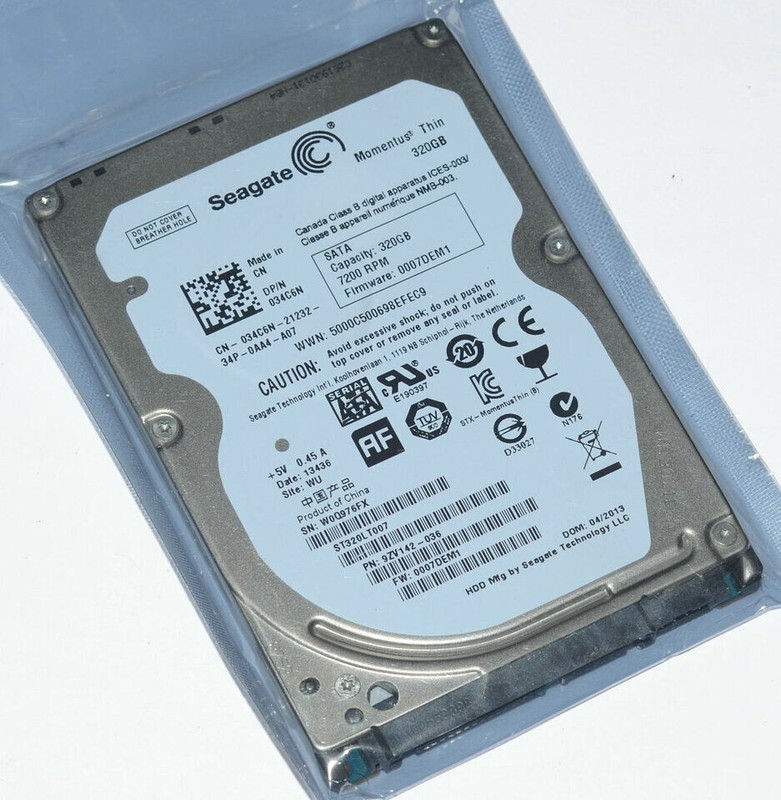 Seagate 320gb St320lt007 7200rpm 16mb Cache Sata 2.5