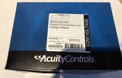 Acuity Controls nLight WallPod Touch Screen White (NPOD GFX WH) (*200YCG)