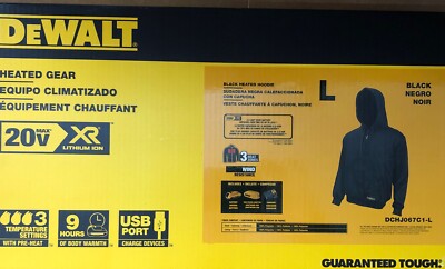 DeWalt Heated Hoodie Kit Complete NEW Size Large DCHJ067C1-L