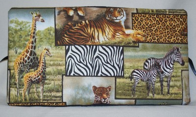 Zebra Tiger Leopard Giraffe Animal Handcrafted Photo Album Holds 80 4