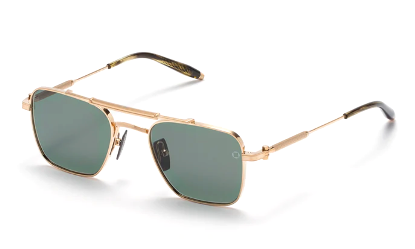 Pre-owned Akoni Sunglasses Europa Aks-200a-50 Gold Unisex In Gray