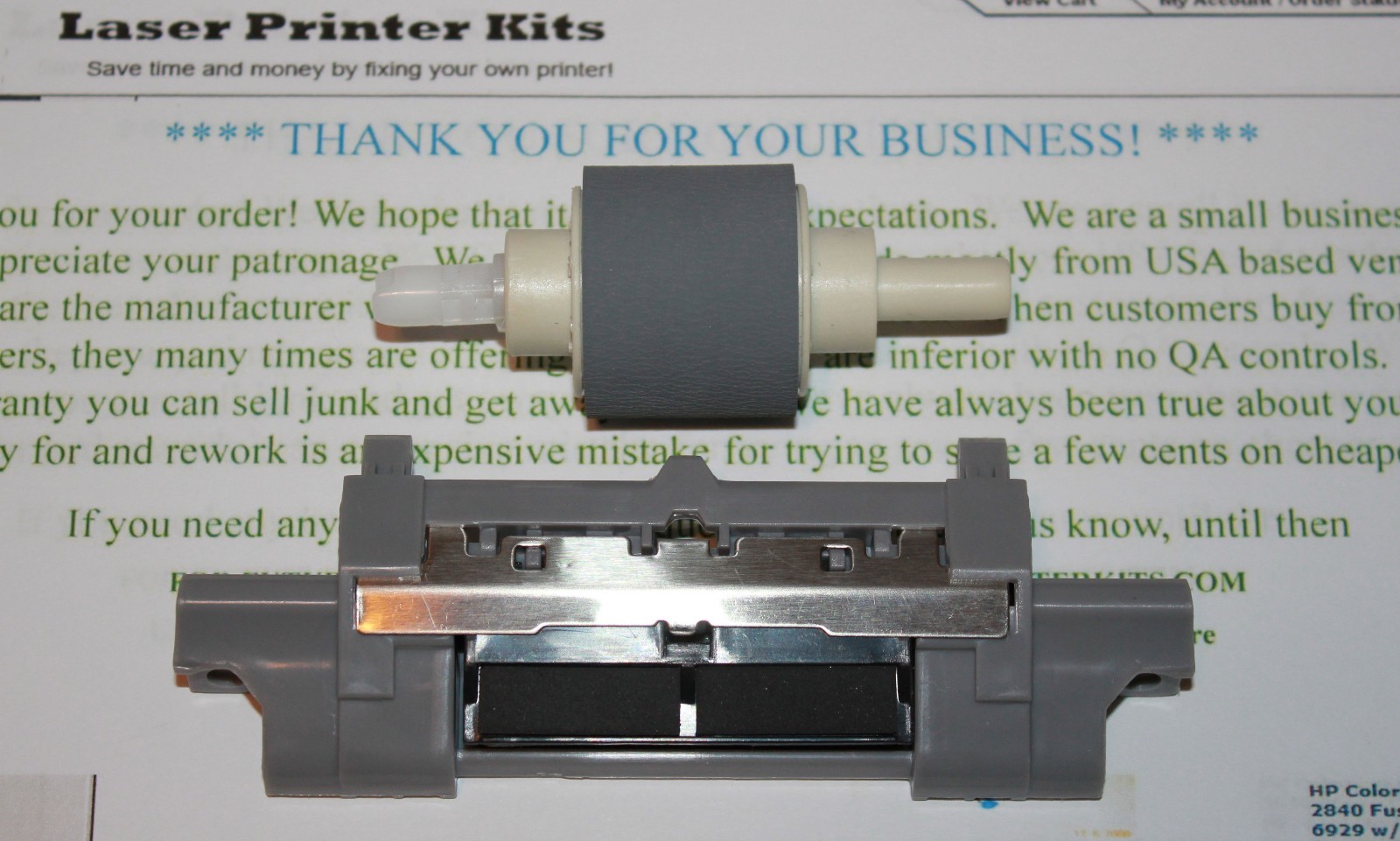 HP LASERJET P2035 P2055 PICK UP ROLLER SEPARATION PAD TRAY 2 PREMIUM QUALITY USA