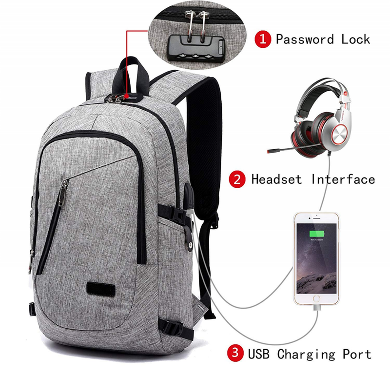 With Usb Charging Port And Lock & Headphone Comparent