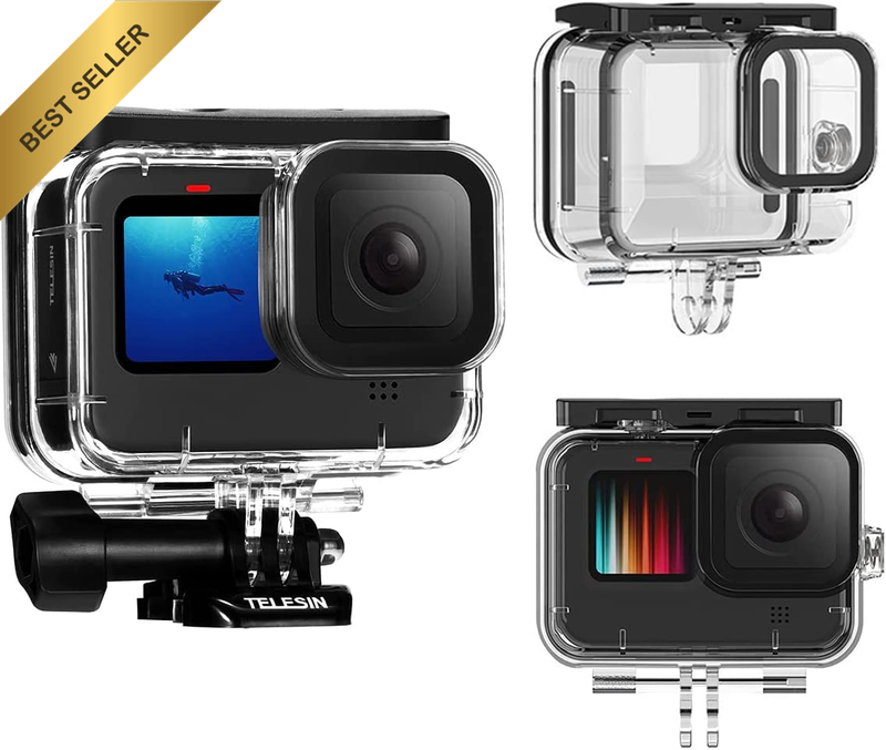 Waterproof Case 45M Underwater Housing for GoPro Hero 9 10 11 12 with Bracket