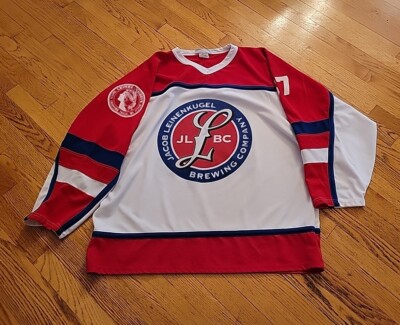 LEINENKUGEL'S BEER AK HOCKEY JERSEY size men's XXL sewn JLBC