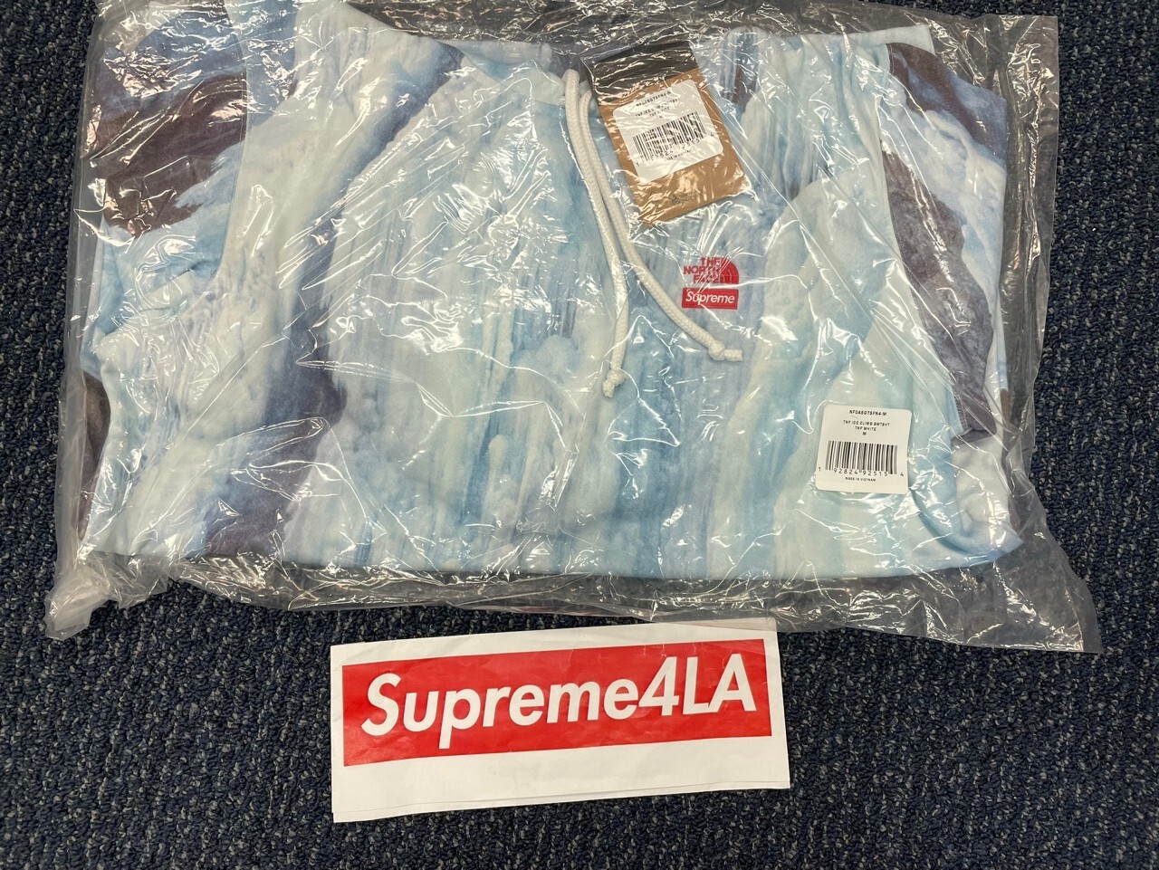Pre-owned Supreme The North Face Ice Climb Hooded Sweatshirt M In Multicolor