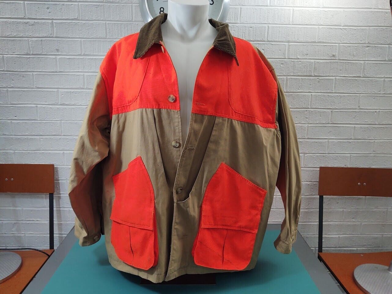 Xl Hunting Jacket Coat Orange Tan Used Field Tested Cosplay 