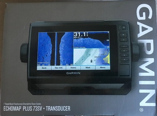New Garmin echoMAP CHIRP Plus 73sv US LakeVü w/CV52HW-TM Transducer 010-01897-01