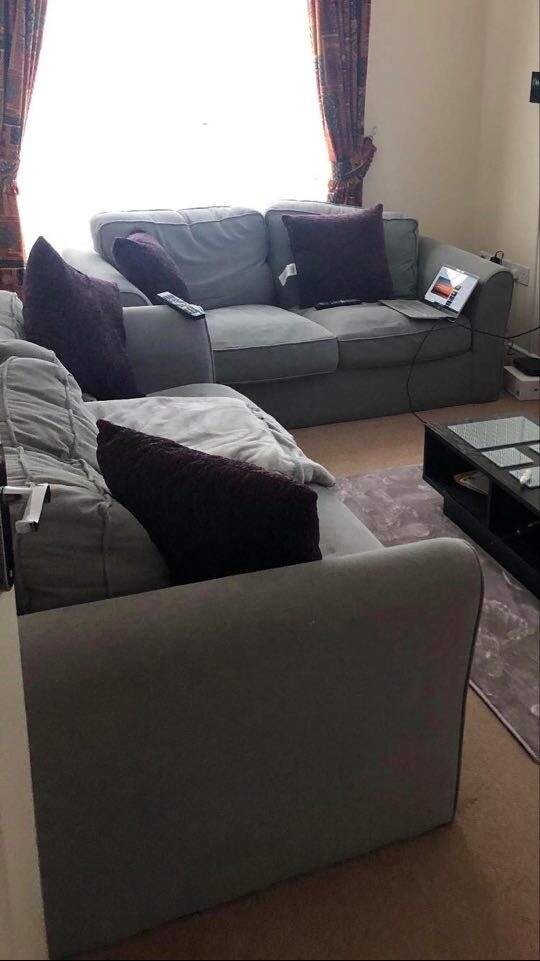Grey 3x2 Sofa in StokeonTrent, Staffordshire Gumtree