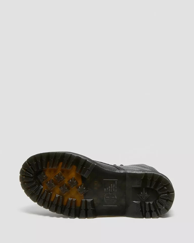 Pre-owned Dr. Martens Sinclaire Milled Nappa Leather Platform Boots Women's 22564001 In Black