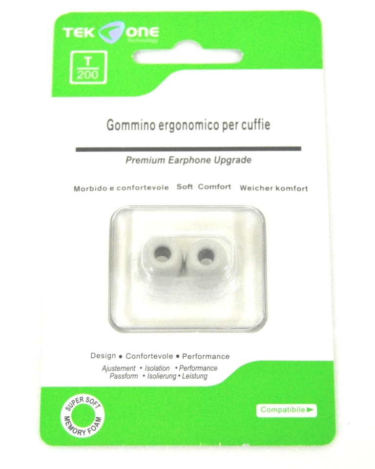 Coppia Gommini TeKone T200 Ergonomici Cuffie Auricolari hsb