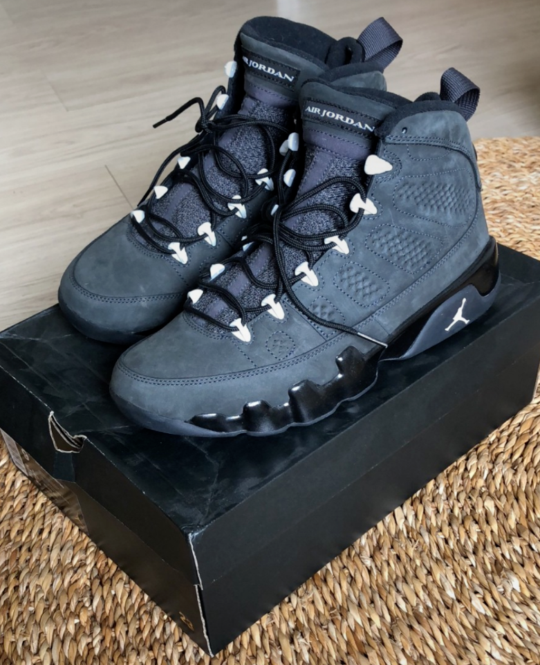 NIKE AIR JORDAN 9 RETRO Anthracite 2015 SIZE 9US 42 5 eBay