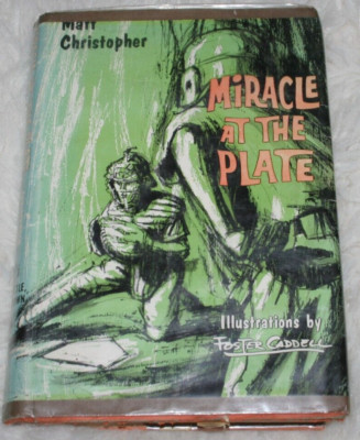 Miracle at the Plate first edition hardback book Matt Christopher 1967