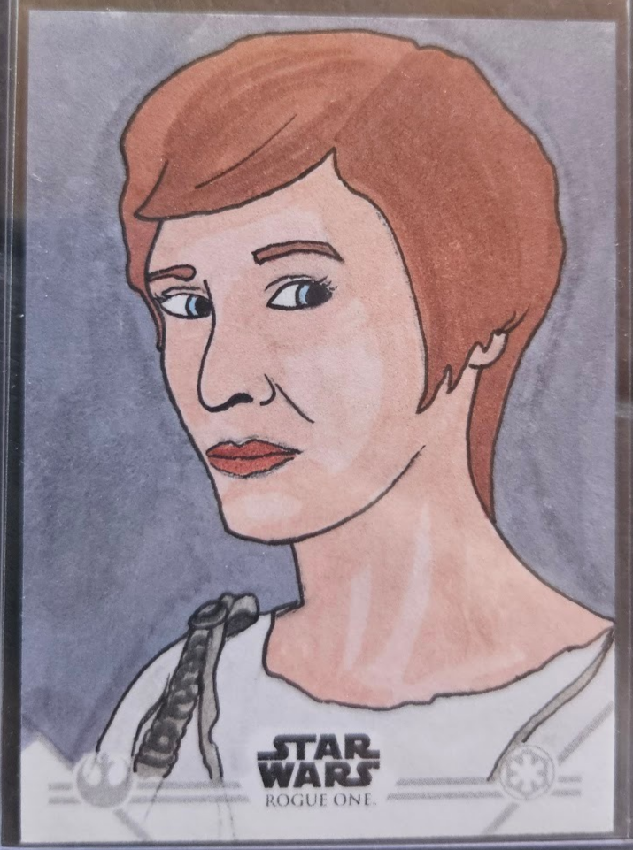 2016 Topps Rogue One Mon Mothma Dennis Gortakowski Sketch Card