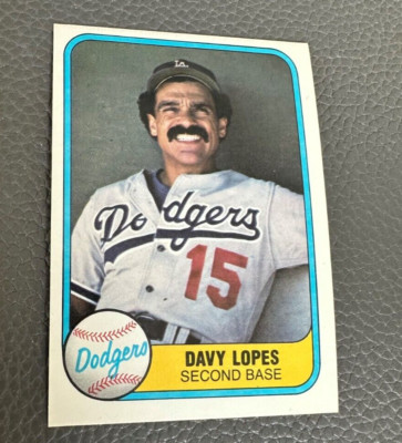 1981 Fleer Baseball Card #114B Dave Lopes - Dodgers