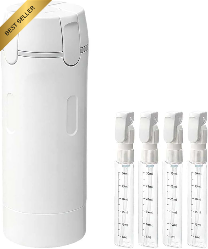 4 in 1 Travel Dispenser, 4 Pack 30ML Travel Bottles for Toiletries, Leak Proof T