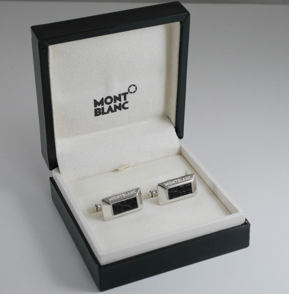 MONTBLANC カフリンクス 925　スターリングシルバー　ホワイト Montblanc Sterling Silver 925 Cufflinks (NEW) | eBay