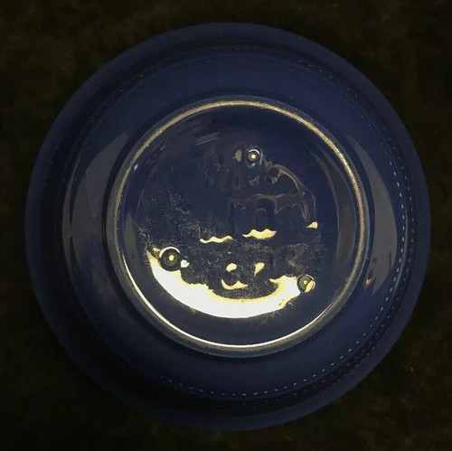 VINTAGE HALL RADIANT WARE BOWL BLUE 7-3/4