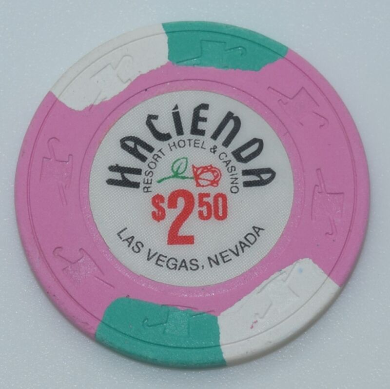 Hacienda $2.50 Casino Chip Las Vegas Nevada H&C Paul-son Mold 1988