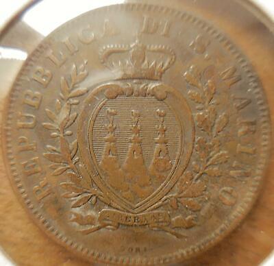 San Marino San Marino 10 Centesimi 1893 Vatican