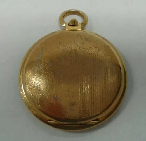 WAKMANN 17 JEWEL GOLD PLATED WIND UP POCKET WATCH