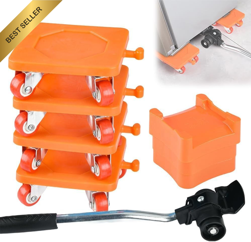 Furniture Lift Mover Tool Set, 8-Piece Lift Mover Tool Set