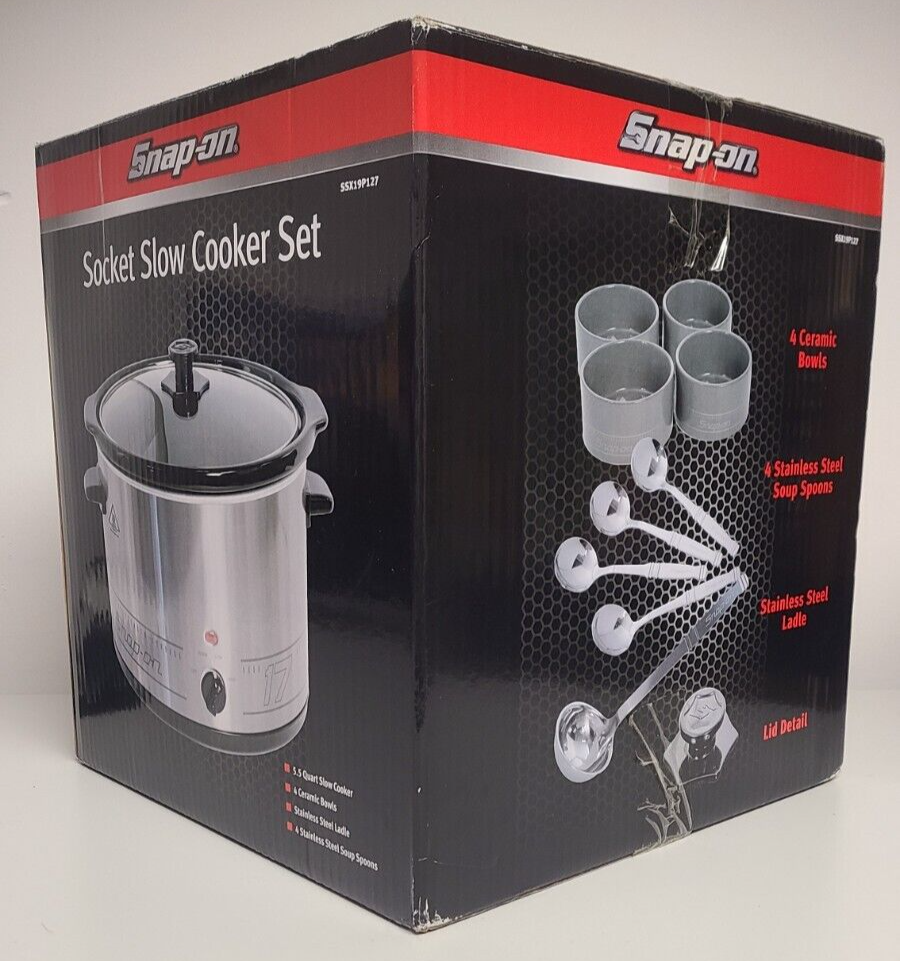 Snap-On Socket Slow Cooker Crockpot Set, 10 piece Snap-On Socket Slow Cooker Crockpot Set, 10 piece