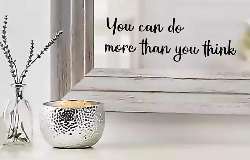 You Can Do More than You Think Quote Mirror Decal Inspiratio