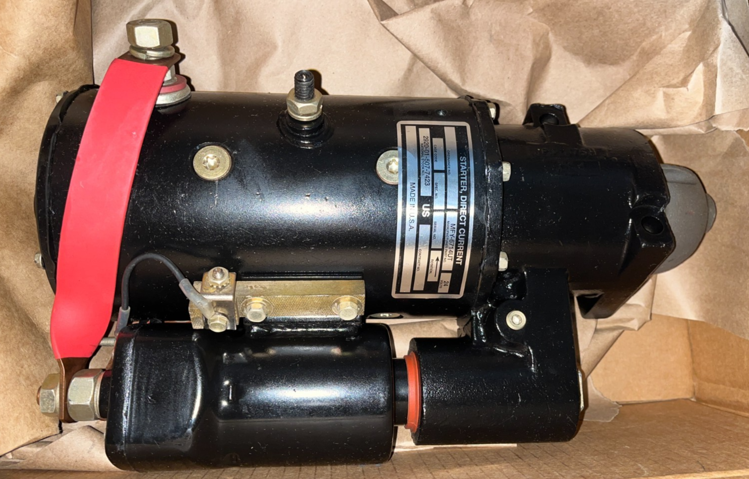 HMMWV M998 STARTER 6.2 HUMMER HUMVEE 24 Volt Z.6711UT 2920