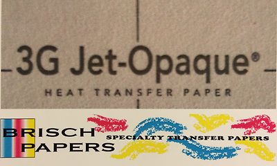 INKJET TRANSFER PAPER FOR DARK FABRIC: NEENAH ''3G JET OPAQUE'' (11''x17'') 100 CT