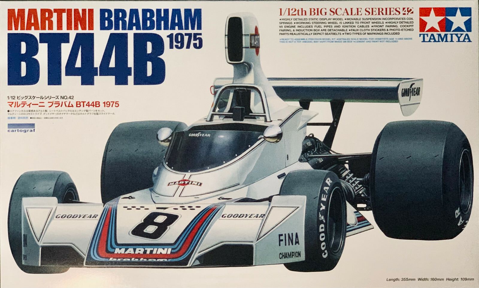 タミヤ 1/12 マルティーニ ブラバム BT44B 1975　No.42 TAMIYA 12042 1/12 Big Sclae Series 42 MARTINI BRABHAM BT44B