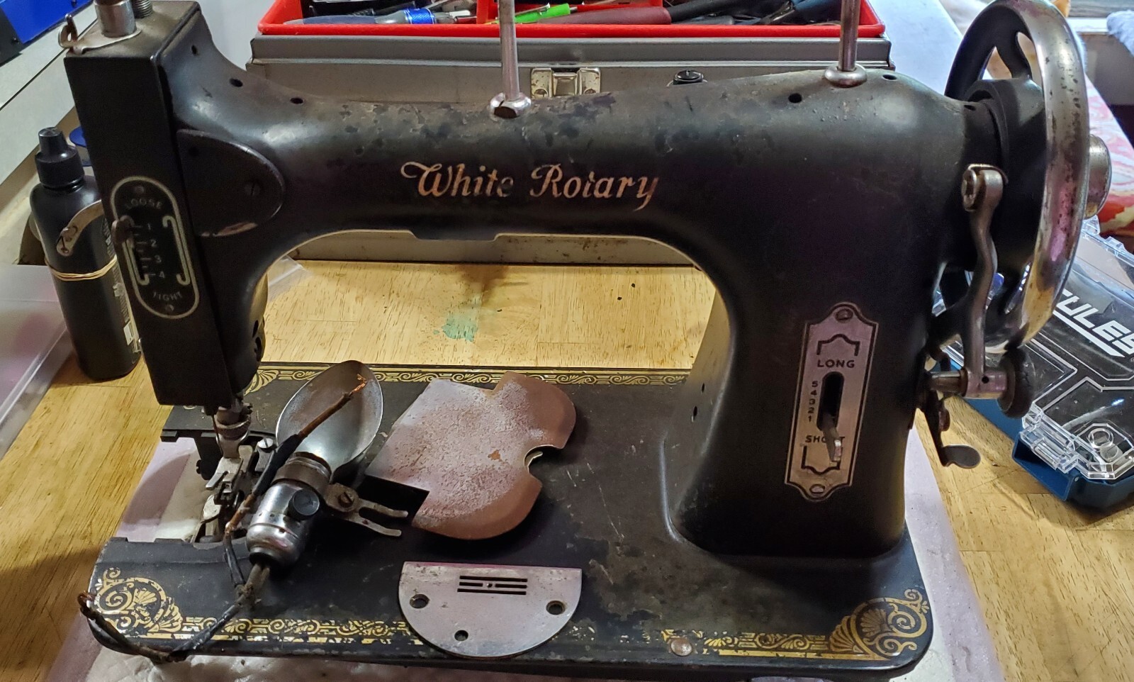 vintage an・an no.24 Antique White Rotary Sewing Machine Parts *YOU PICK* | eBay