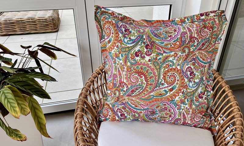 Bassetti KissenhÃ¼Lle 65x65 Noto T1 TÃ¼Rkis WeiÃ Kissen Satin Stehsaum Deko Bezug