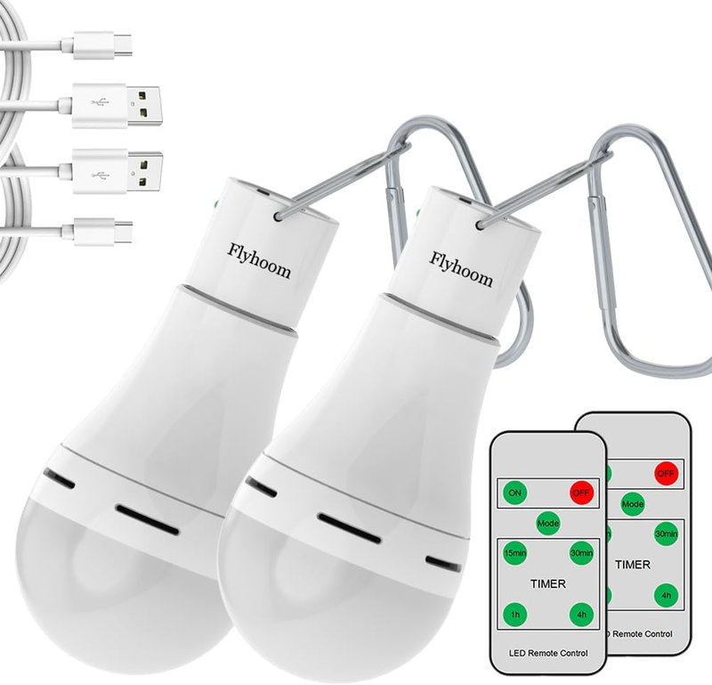 With Remote 4 Light Modes 4 Timer Rechargeable