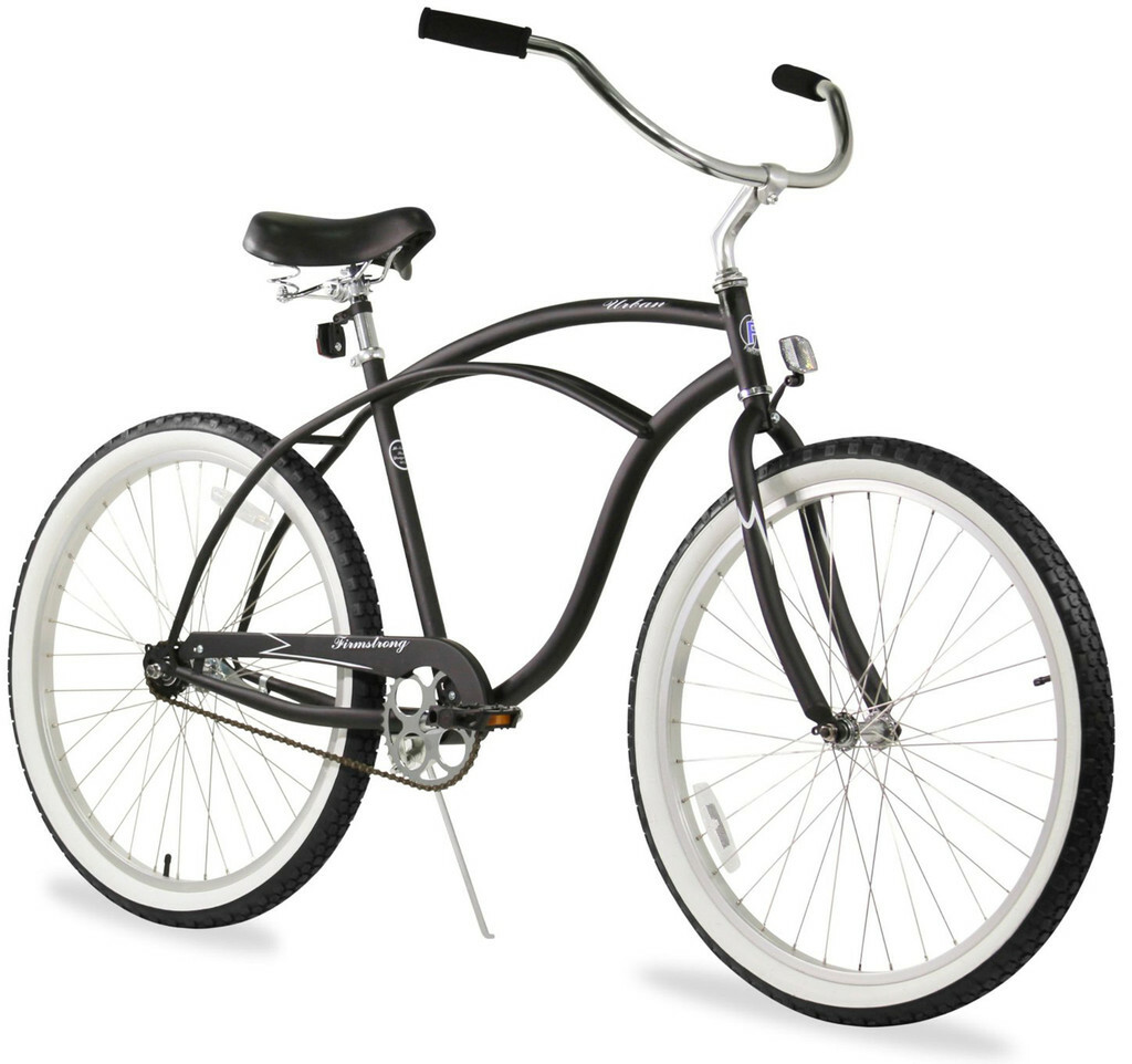 Firmstrong Urban Men 26" Beach Cruiser Bike Bicycle Matte Bl
