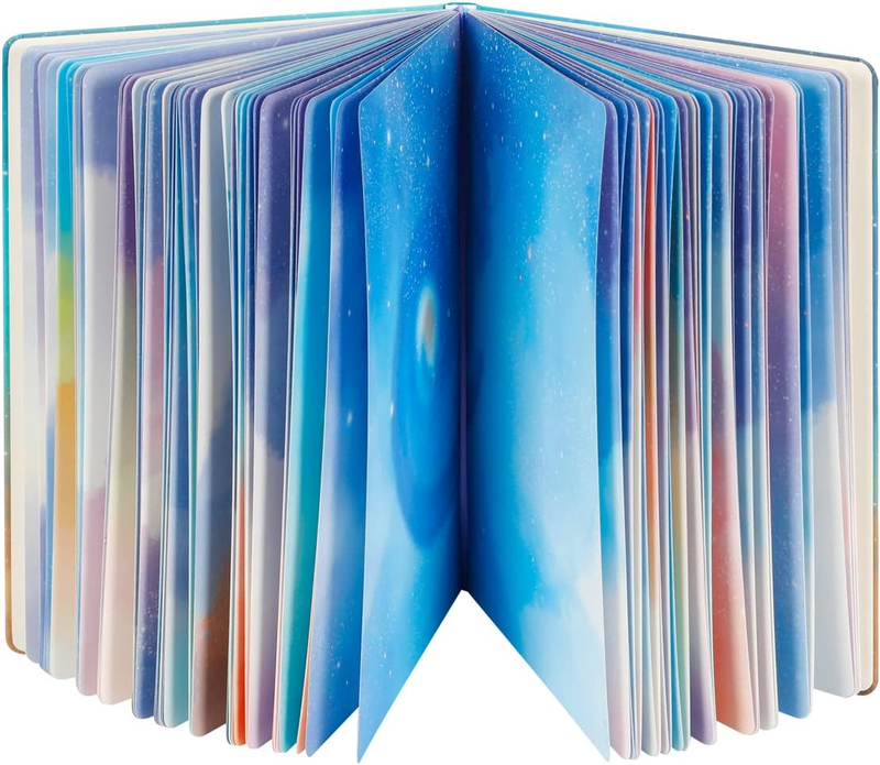 Starry Sky Writing Journal for Women, Men, Unique Colorful Blank Notebook for Da