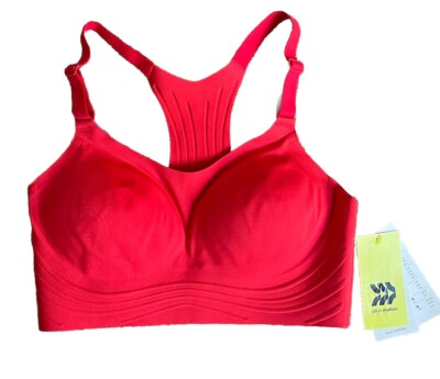 Women's All In Motion Sport Bra High Support Embossed Racerback Size XS - NWT