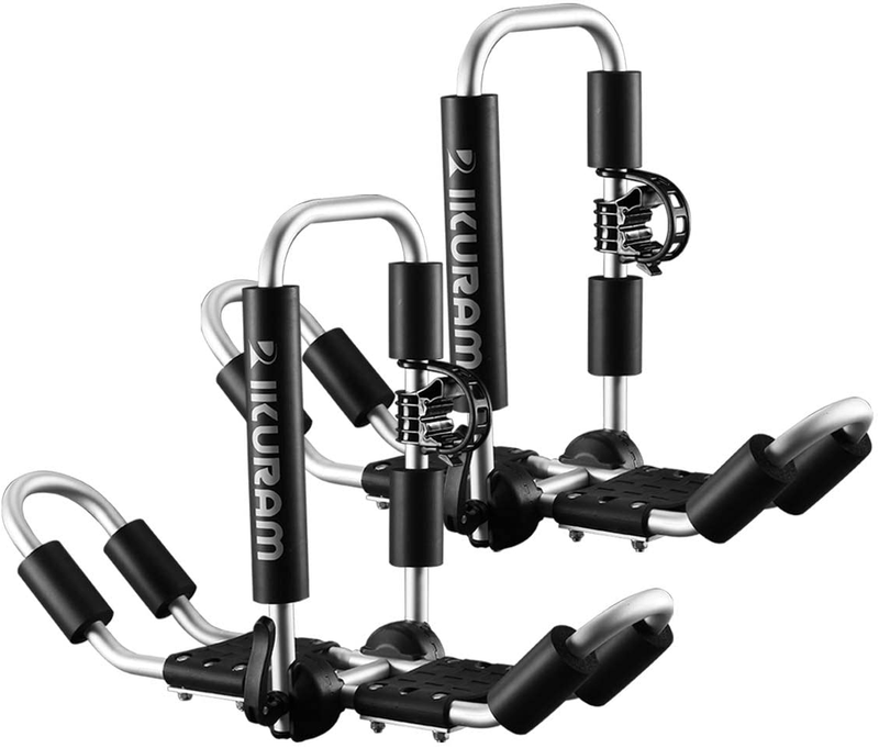 IKURAM R Kayak/Surf/Ski Roof Carrier Rack of J-Style Folding Universal Field & S