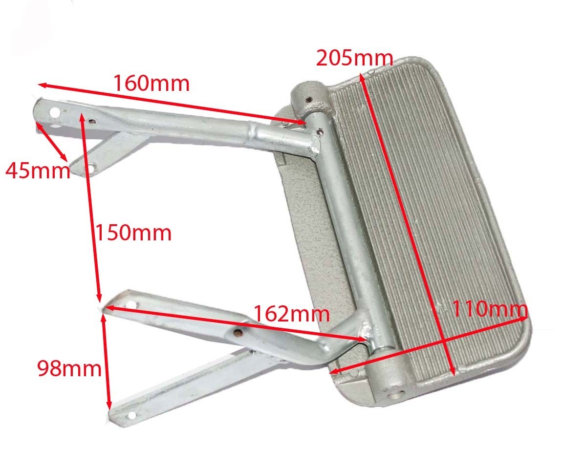 Vespa Lambretta Side Panel Passenger Folding Footrest Alloy  