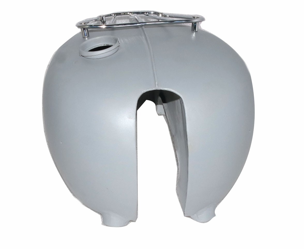 Fits Triumph Tiger Primer Coated Petrol Gas Fuel Tank With Chrome Grill Rack 