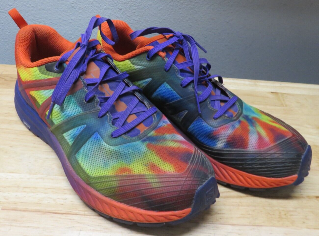 Salomon Odyssey Triple Crown Magic Hiking Running Tie Dye Mens Size 9.5
